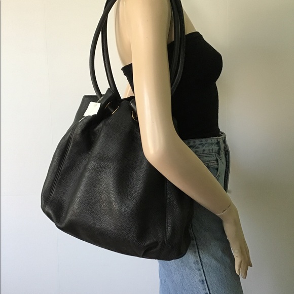 black slouch tote bag